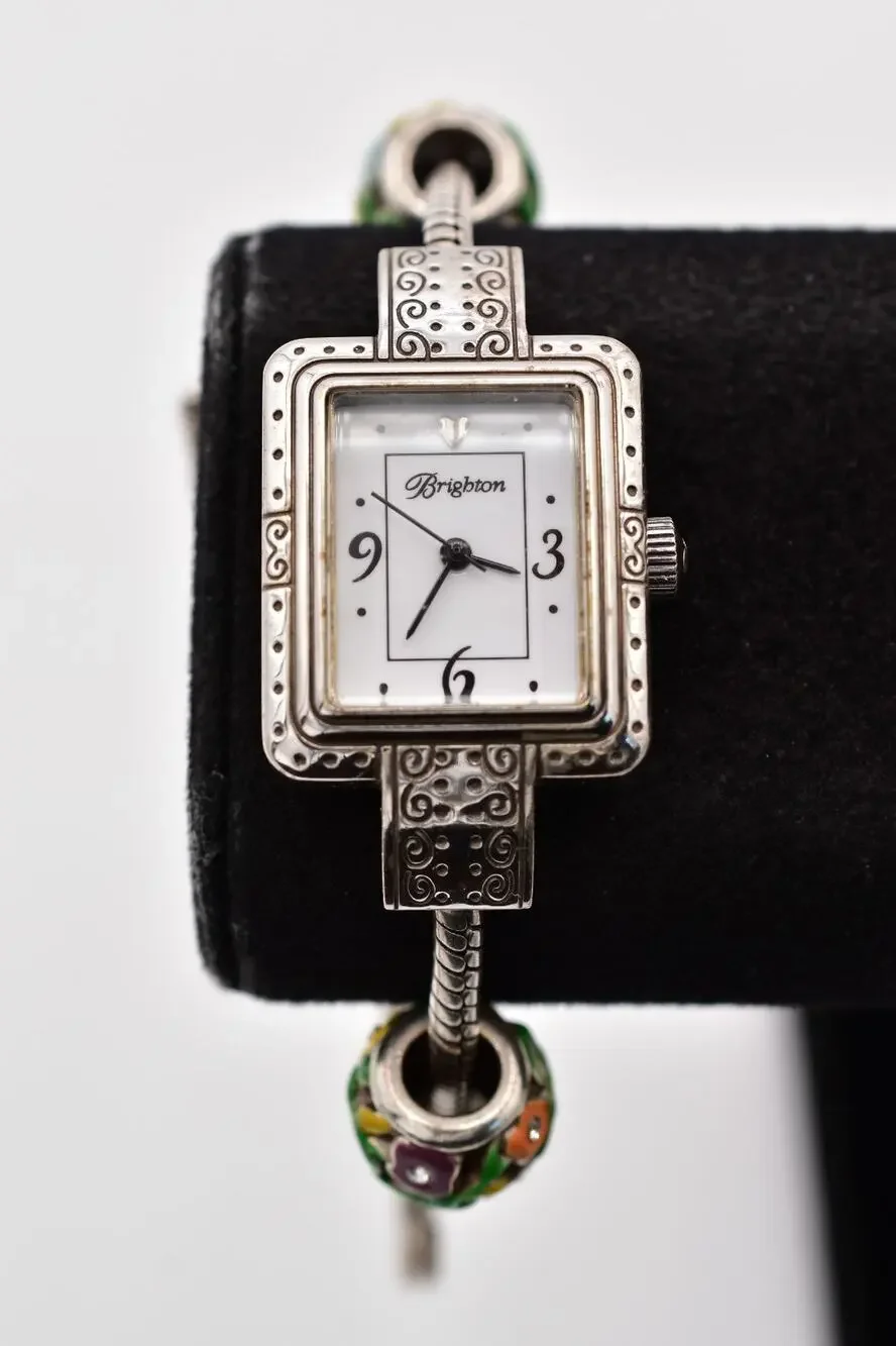 Brighton Short Hills Charm Watch Bracelet California Hawaii Travel Floral Bin2